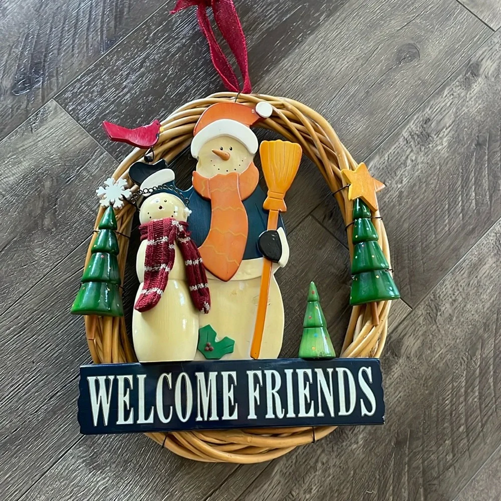 Vintage Primitive Wood Wreath